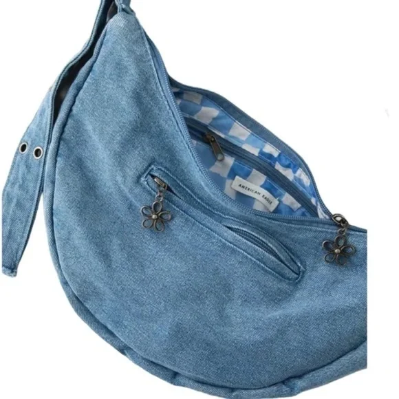 American Eagle Denim Shoulder Bag - Picture 2 of 5